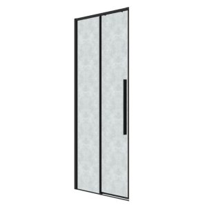 Душевая дверь Grossman Galaxy 100 левая Черный / Шиншила 1/2.K33.01.10L.21.02