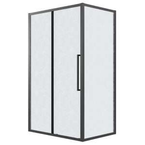 Душевой уголок Grossman Cosmo 110х70 Черный / Шиншила 120.K33.02.1170.21.02