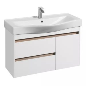 Тумба подвесная Aquaton Нортон 100 с раковиной Беверли Белый глянцевый 1A2490K0NT010 Тумба подвесная Aquaton Нортон 100 с раковиной Беверли Белый глянцевый 1A2490K0NT010