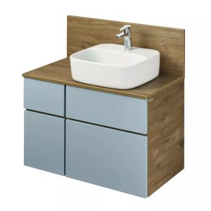 Тумба подвесная Aquaton Мишель 80 со столешницей и панелью с раковиной Одри Дуб Рустикальный / Фьорд 1A2568K0MIDR0 Тумба подвесная Aquaton Мишель 80 со столешницей и панелью с раковиной Одри Дуб Рустикальный / Фьорд 1A2568K0MIDR0