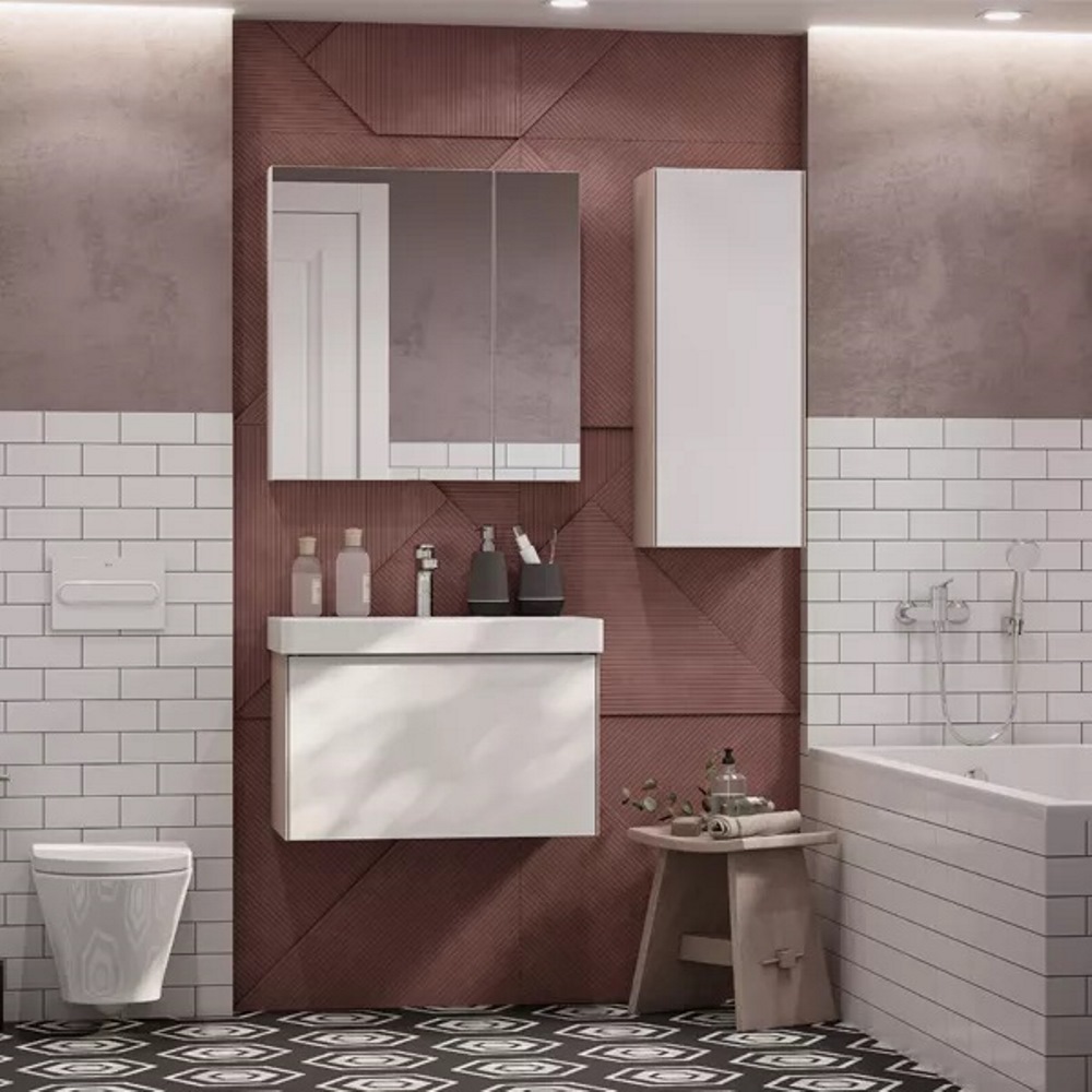 Шкаф зеркальный Aquaton Асти 70 Белый 1A263402AX010 Шкаф зеркальный Aquaton Асти 70 Белый 1A263402AX010 — изображение 3