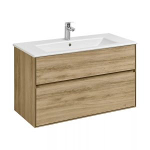 Тумба подвесная Aquaton Либерти 100 с раковиной Элина Дуб Эльвезия 1A2796K0LYC70 Тумба подвесная Aquaton Либерти 100 с раковиной Элина Дуб Эльвезия 1A2796K0LYC70