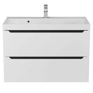 Тумба подвесная Uperwood Tanos 80 Белый / Графит 2930205142