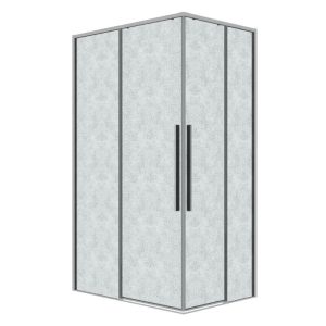 Душевой уголок Grossman Galaxy 110х80 левый Хром / Шиншила 300.K33.01.80R11L.10.02