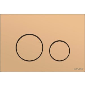 Клавиша смыва Cersanit Twins пластик Золото матовое 63524