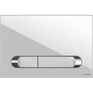 Клавиша смыва Cersanit Estetica пластик Белый / Хром 64111