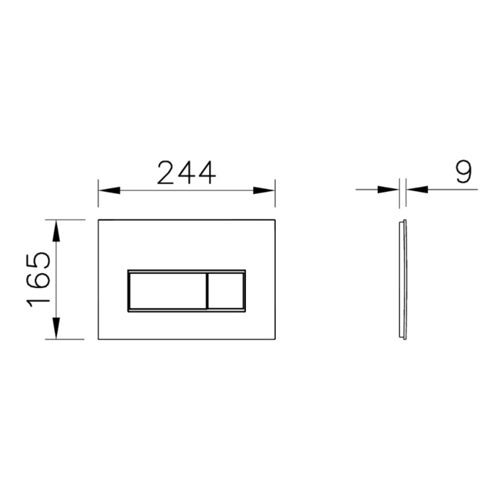 Клавиша смыва Vitra Root Square Никель 740-2395 Клавиша смыва Vitra Root Square Никель 740-2395 — изображение 3