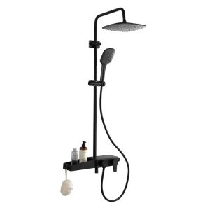 Душевая система Azario AZ-80 Черный матовый AZ-801-2B