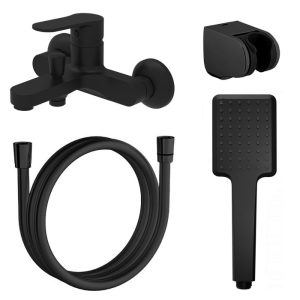 Смеситель для ванны Azario Elvis Черный матовый AZ-WWK238155PA