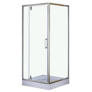 Душевой уголок Loranto Sunway 90х90 с поддоном Хром / Прозрачное CS-604C 90