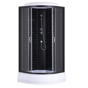 Душевая кабина Loranto Sunway 100х100 Черный / Тонированное CS-6610-25GB 100