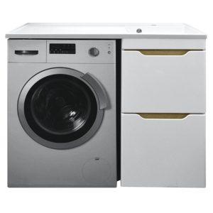 Тумба напольная Azario Magenta 110 правая под стиральную машину с раковиной CS00079140