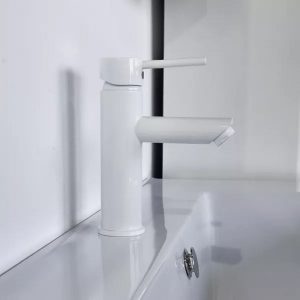 Смеситель для раковины Comforty FC018 Белый глянцевый FC018A-CKBT