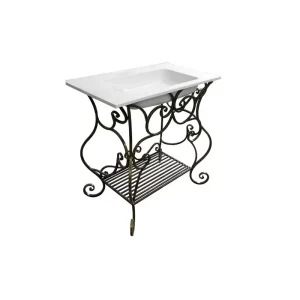 Кованая подставка Эстет для раковины Каре Патина ФР-00001028-3 Кованая подставка Эстет для раковины Каре Патина ФР-00001028-3