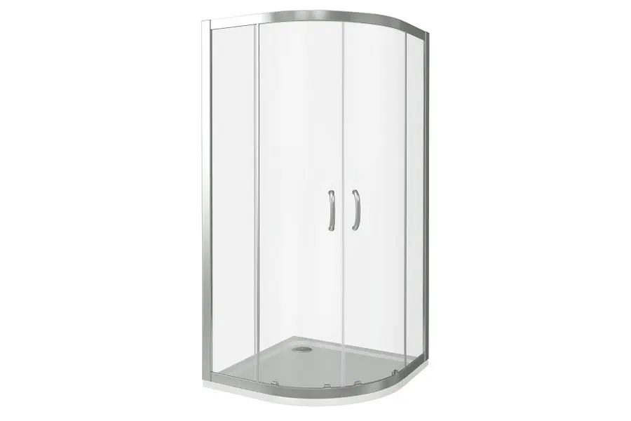 Душевой уголок Bas Infinity 80х185 Хром / Прозрачное Душевой уголок Bas Infinity 80х185 Хром / Прозрачное