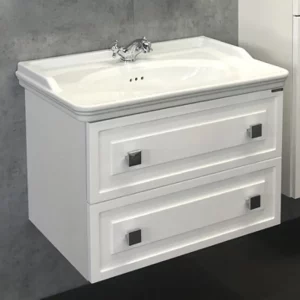 Тумба подвесная Comforty Феррара 80 + раковина Белый 00004151060CF