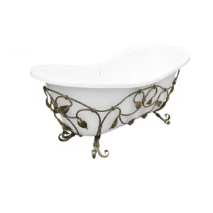 Кованая подставка для ванны Эстет Бостон Патина ФР-00001629
