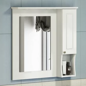 Шкаф зеркальный Comforty Палермо 89 Слоновая кость 00004137098CF Шкаф зеркальный Comforty Палермо 89 Слоновая кость 00004137098CF