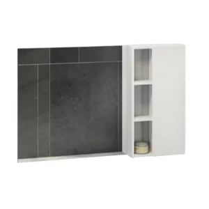 Шкаф зеркальный Comforty Милан 118 Белый глянцевый 00004136261CF