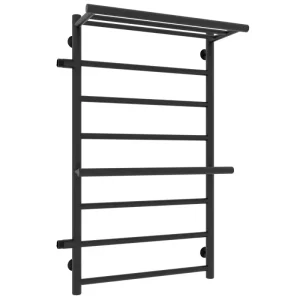 Полотенцесушитель водяной Laris Лавина П9 80х50 левый Черный матовый 73208028ЧМ