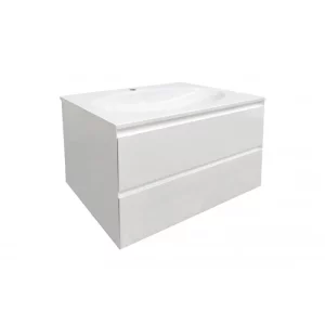 Тумба подвесная Эстет Malta 80 с раковиной Белый ФР-00007058