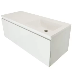 Тумба подвесная Эстет Dallas Luxe  130 с раковиной Белый ФР-00002275