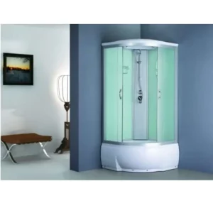 Душевая кабина Водный мир 100х100 Хром / Матовое высокий поддон ВМ8811 100 Б