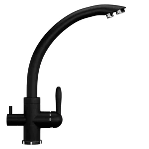 Смеситель для кухни Ulgran Classic U-017 с подключением к фильтру U-017-308 Черный