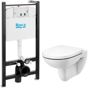 Инсталляция Roca + унитаз Debba Round + крышка-сиденье supralit Белый 893104980