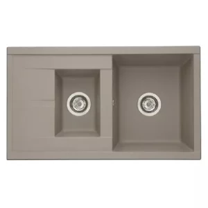 Мойка кухонная Aquaton Делия 87 Серый Шелк 1A716232DE250