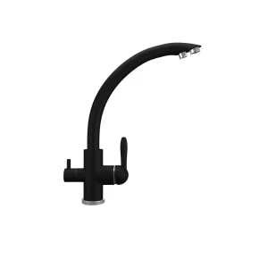 Смеситель для кухни Ulgran Quartz с подключением к фильтру UQ-017-07 Уголь