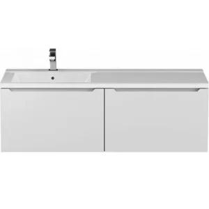 Тумба подвесная Uperwood Tanos 120 + раковина Cosmos Белый