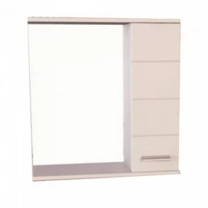 Шкаф зеркальный Comforty Модена 60 Белый глянец 00-00001639CF