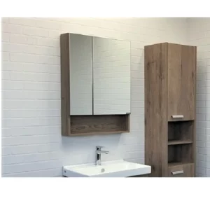 Шкаф зеркальный Comforty Никосия 60 Дуб темный 00-00008850CF Шкаф зеркальный Comforty Никосия 60 Дуб темный 00-00008850CF