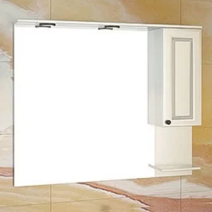 Шкаф зеркальный Comforty Севилья 100 Слоновая кость 00003132628CF Шкаф зеркальный Comforty Севилья 100 Слоновая кость 00003132628CF