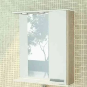 Шкаф зеркальный Comforty Тулуза 75 Белый / Сосна 3121662