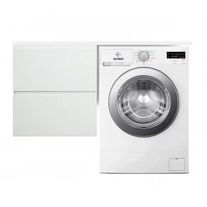 Тумба подвесная Эстет Dallas Luxe под стиральную машину 110 с раковиной Белый ФР-00002020