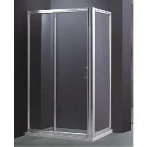 Душевой уголок Comforty 120х80 + поддон Хром / Прозрачное B-25 L