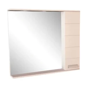 Шкаф зеркальный Comforty Модена 90 Белый глянец 00-00001641CF