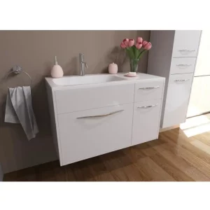 Тумба подвесная Эстет Barcelona 90 с раковиной Белый ФР-00003593 Тумба подвесная Эстет Barcelona 90 с раковиной Белый ФР-00003593