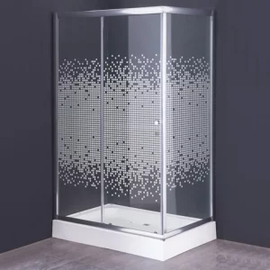 Душевой уголок Comforty  120х80 + поддон Хром / Прозрачное 33М