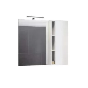 Шкаф зеркальный Comforty Милан 88 Белый глянец 00004137130CF