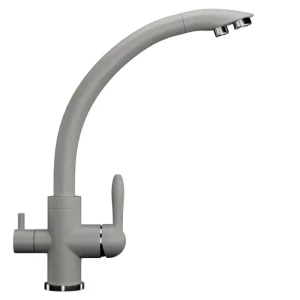 Смеситель для кухни Ulgran Classic U-017 с подключением к фильтру U-017-310 Серый