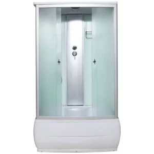 Душевая кабина Водный мир 120х80, Хром / Матовое, Высокий поддон