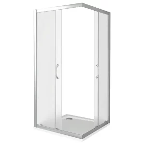 Душевой уголок Bas Latte 90х185 Хром / Прозрачное