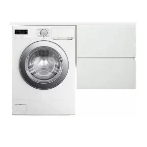 Тумба подвесная Эстет Dallas Luxe под стиральную машину 100 с раковиной Белый ФР-00002314