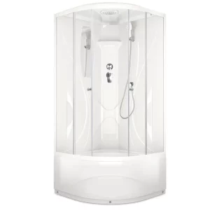 Душевая кабина Domani-Spa Elegance high V1.2 без электрики 90х90 Белый, Поддон высокий