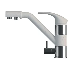 Смеситель для кухни Polygran Дуо с каналом для питьевой воды 694302 Серый