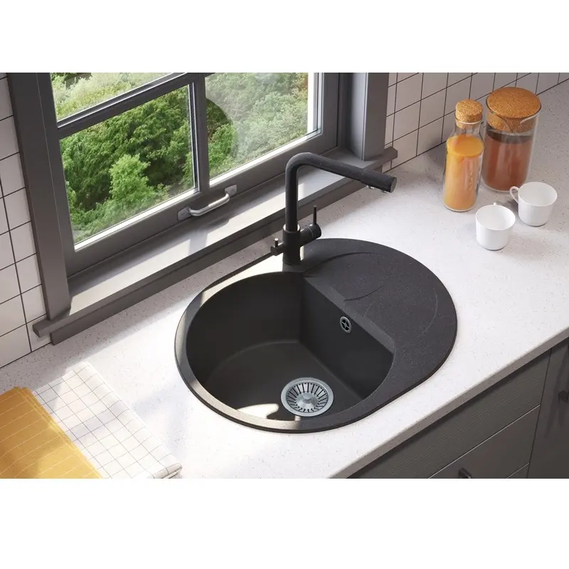 Мойка кухонная Polygran Atol 62 678972 Белый хлопок Мойка кухонная Polygran Atol 62 678972 Белый хлопок — изображение 2