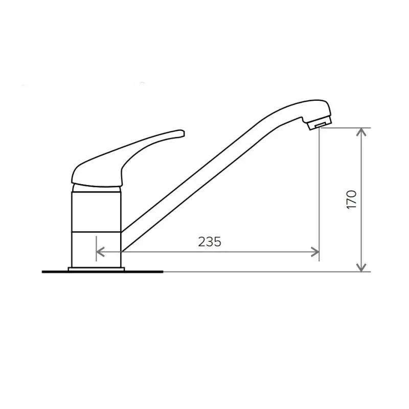 Смеситель для кухни Polygran Эко 72078 Песочный Смеситель для кухни Polygran Эко 72078 Песочный — изображение 2